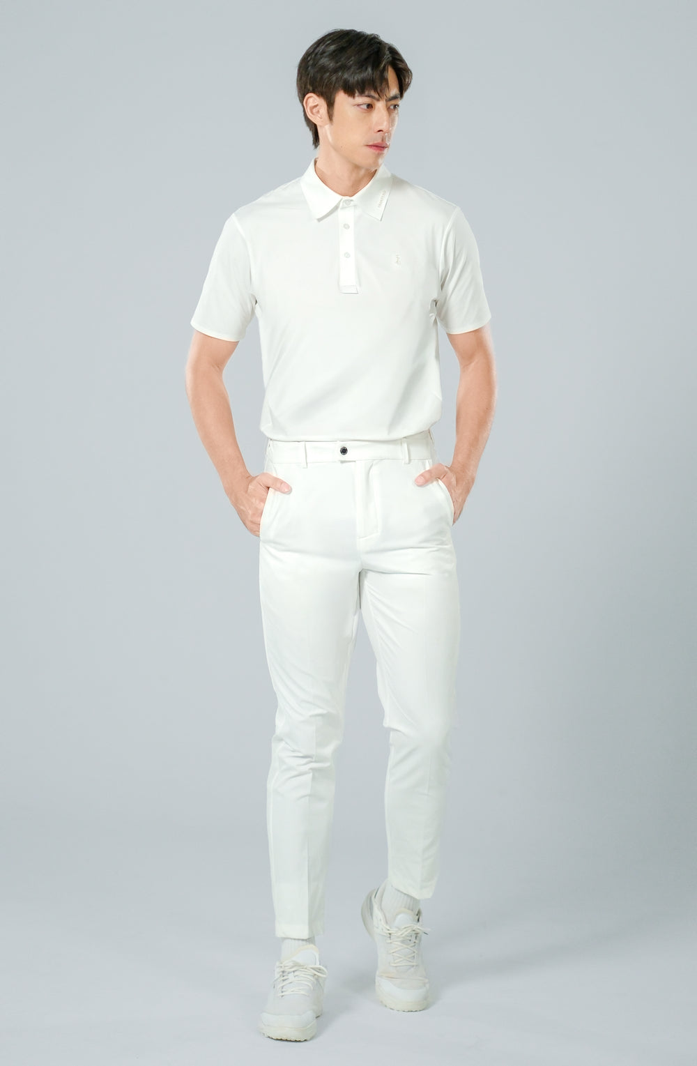 Ace Trousers-Ace 高爾夫長褲-男-經典白