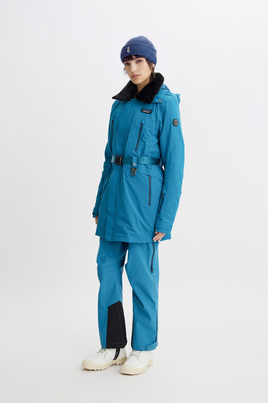 可翻式毛帽頭套 / WOMEN / blue_1335 / 修正 Logo 優先照片