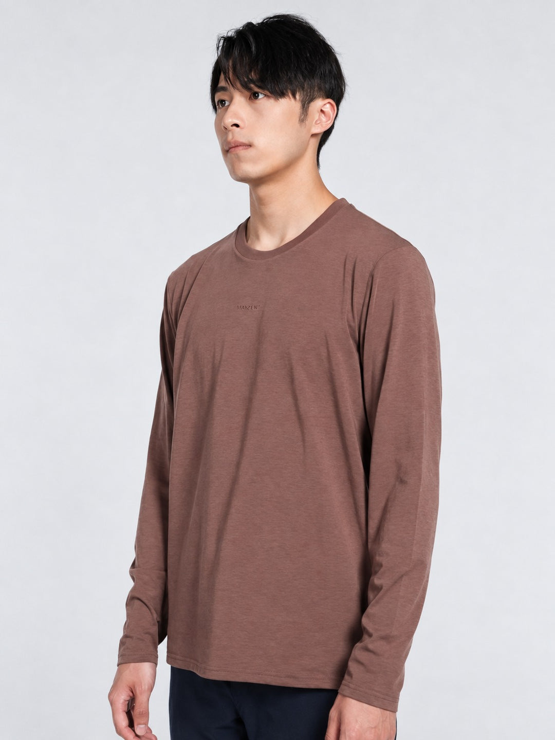 TRANZEND ultra-tee-2-0-圓領-長袖-4 men 火星棕 cover — URBAN EC studio