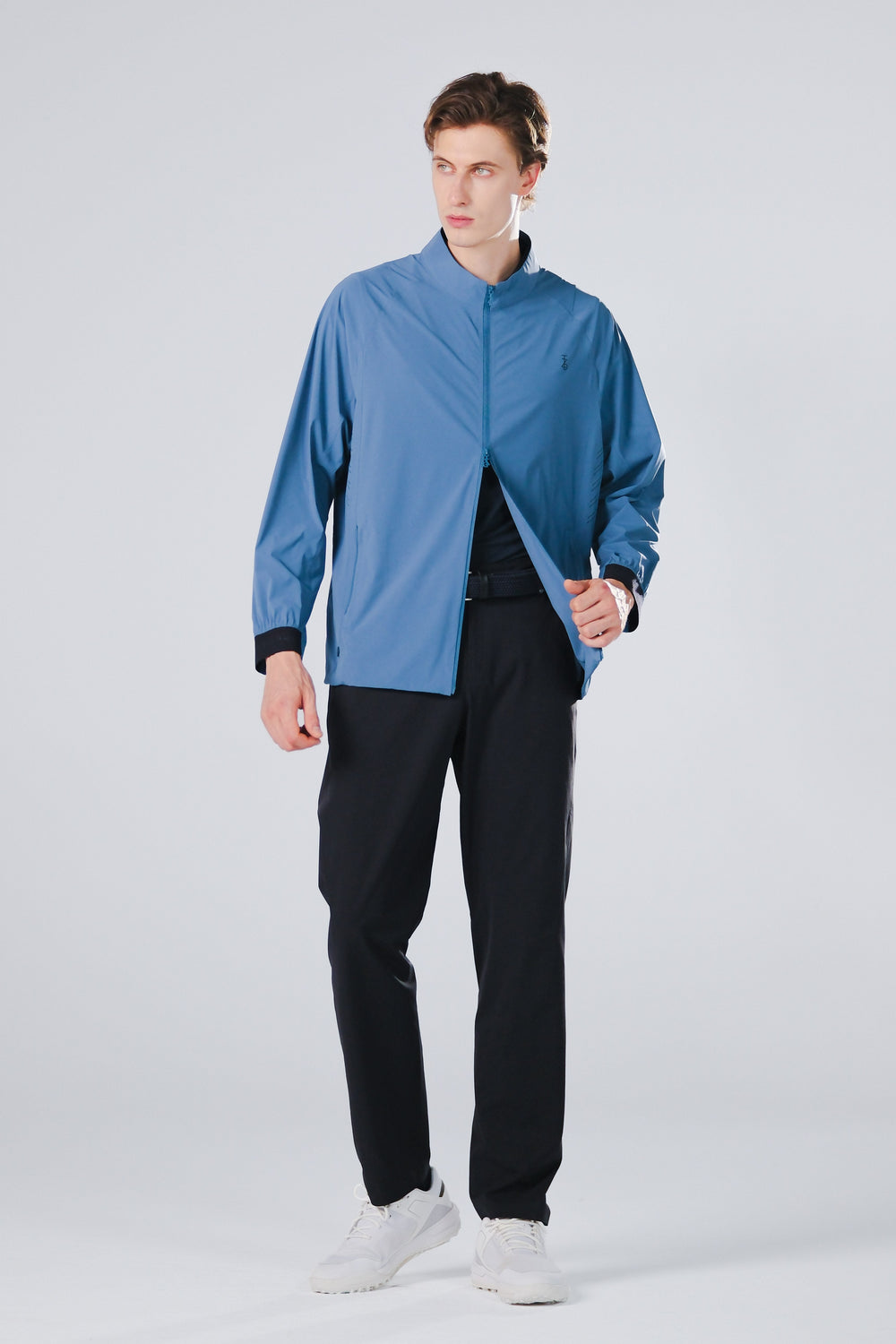TRANZEND 冰感彈力外套 男 藍 EC照