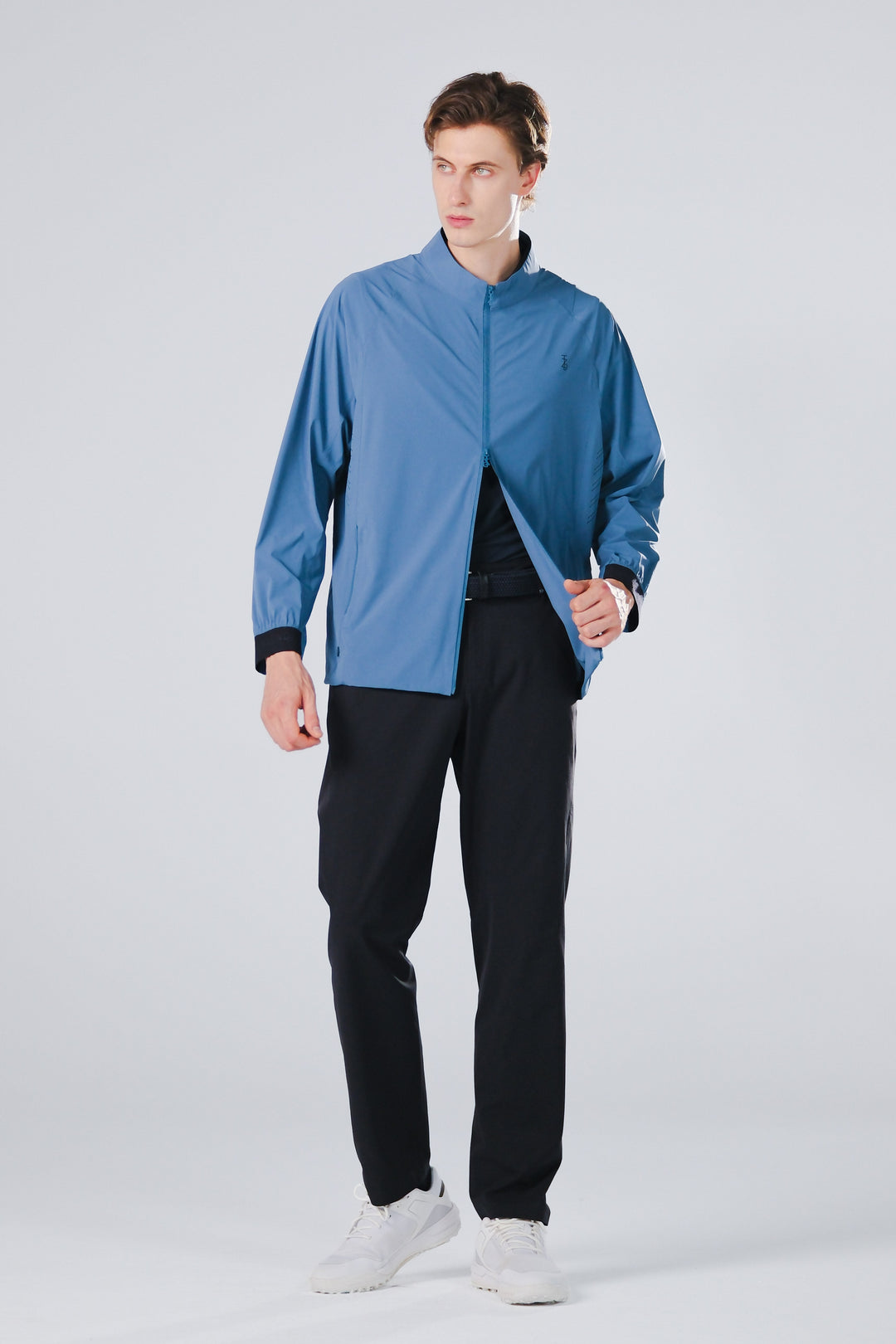 TRANZEND 冰感彈力外套 男 藍 EC照
