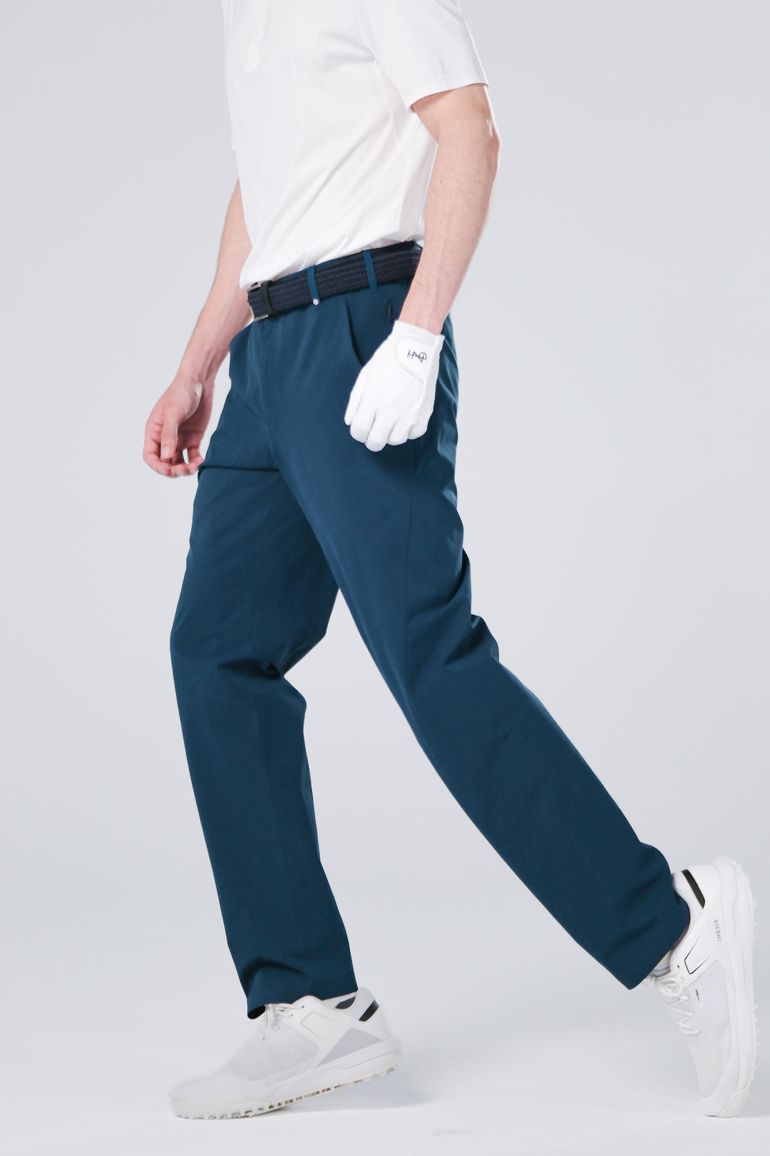 TRANZEND 防潑水彈力長褲 男 藍 EC照