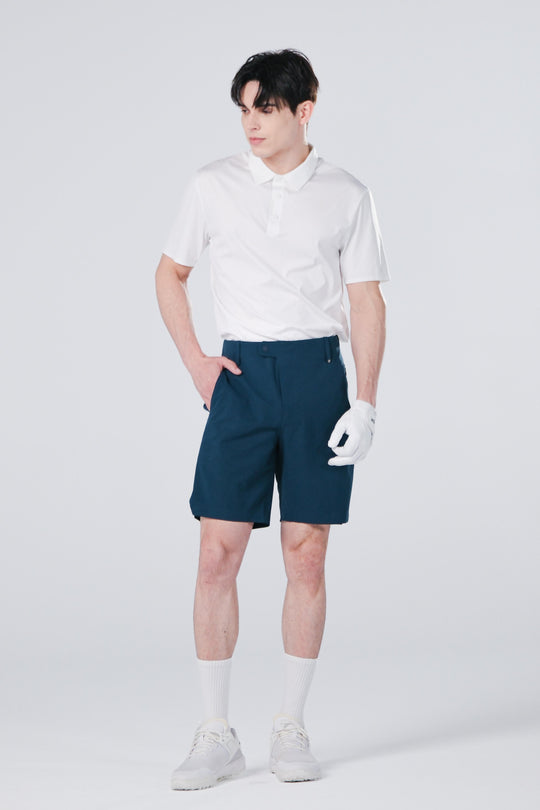 TRANZEND 防潑水彈力短褲 男 藍 EC照