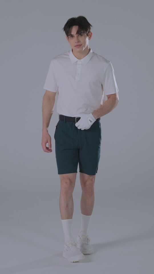 TRANZEND 防潑水彈力短褲 男 藍 影片