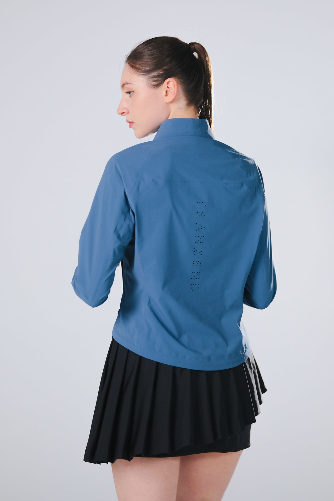 TRANZEND 冰感彈力外套 女 藍綠 EC照
