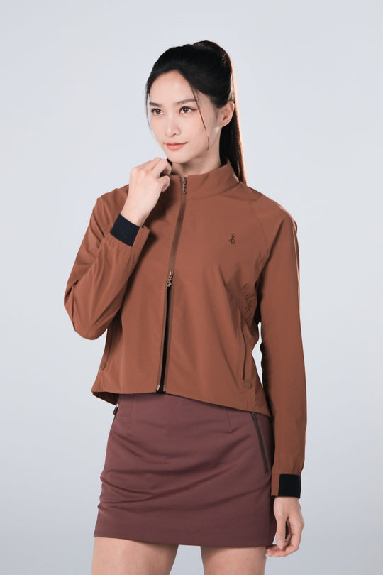 TRANZEND 冰感彈力外套 女 駝色 EC照