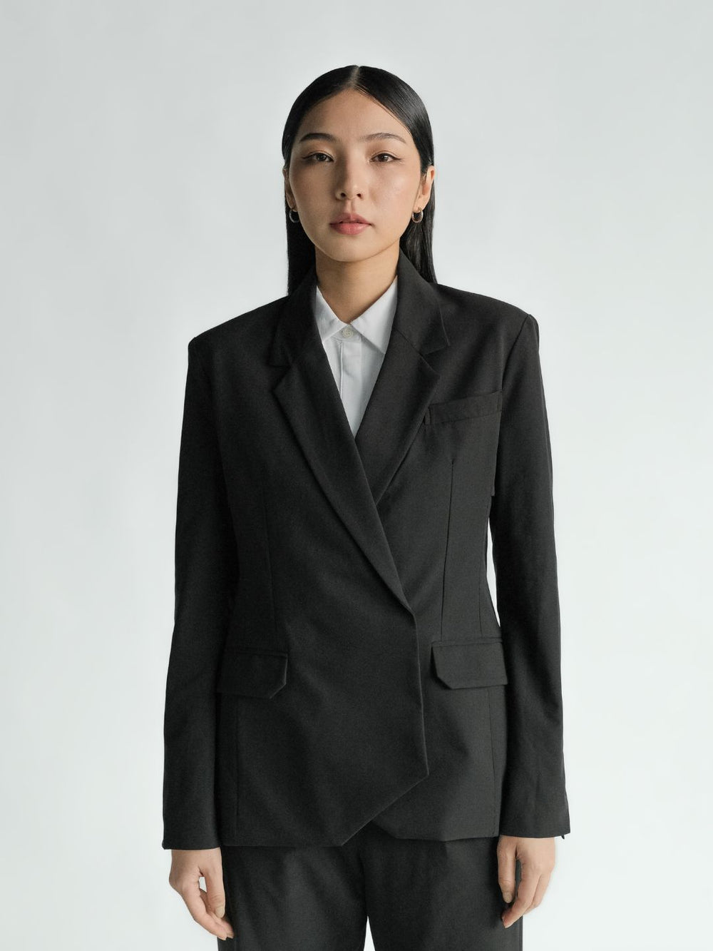 Ultra Suit 3.0 雙排扣外套 經典黑 - TRANZEND